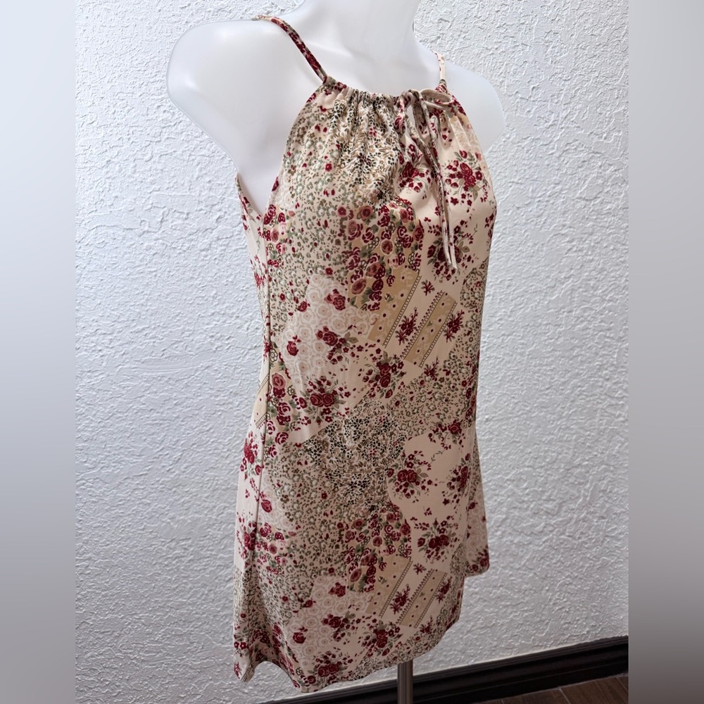 Elegant Vintage Floral Midi Dress - Picture 2 of 7